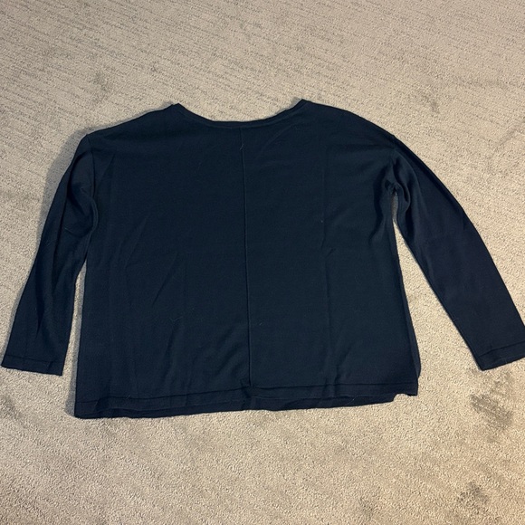 J. Jill Navy Blue Crew Neck Sweater - Picture 7 of 7